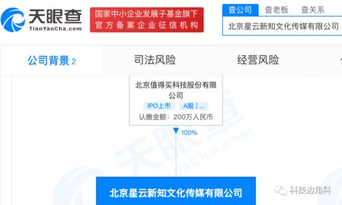 什么值得買成立北京星云新知公司，拓展企業(yè)形象策劃與經(jīng)濟信息咨詢業(yè)務(wù)